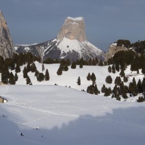 Les hauts plateaux sud du Vercors en raquette à neige